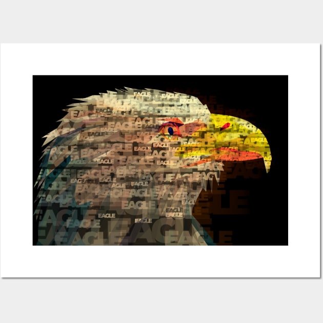 The bald American Eagle Wall Art by SPAZE